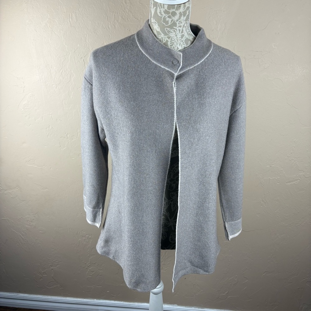Benedetta B Tan Brown Cardigan Sweater Made in Italy Women’s Size Large